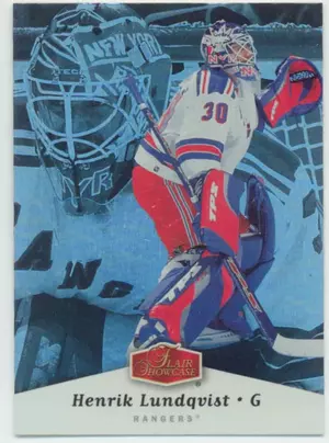 2006-07 FLAIR SHOWCASE - HENRIK LUNDQVIST #65 ROOKIE