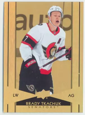 2021-22 TIM HORTONS - BRADY TKACHUK #G-14 GOLD ETCHINGS