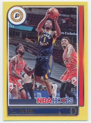2021-22 NBA Hoops - T.J. Warren #5 Yellow Parallel
