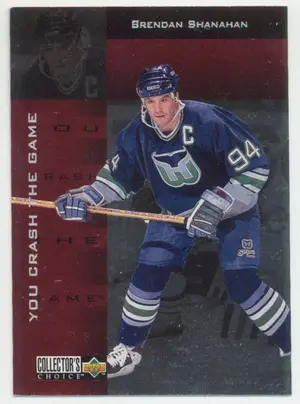 1996-97 COLLECTOR'S CHOICE - BRENDAN SHANAHAN #CR14 YOU CRASH THE GAME PRIZES