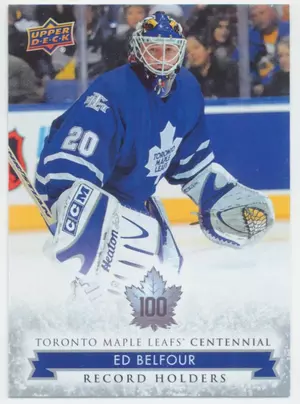 2017 TORONTO MAPLE LEAFS CENTENNIAL - ED BELFOUR #136 RECORD HOLDERS SP!