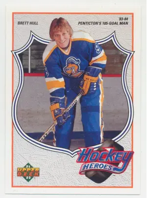 1991-92 UPPER DECK - BRETT HULL #1 HOCKEY HEROES