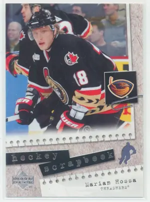 2005-06 UPPER DECK - MARIAN HOSSA #HS21 HOCKEY SCRAPBOOK