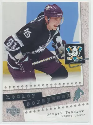 2005-06 UPPER DECK - SERGEI FEDOROV #HS29 HOCKEY SCRAPBOOK