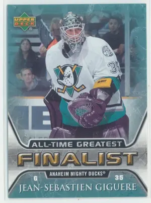 2005-06 UPPER DECK - JEAN-SEBASTIEN GIGUERE #1 ALL-TIME GREATEST FINALIST