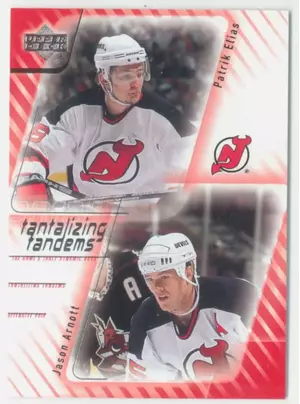 2001-02 UPPER DECK - PATRIK ELIAS/JASON ARNOTT #T5 TANTALIZING TANDEMS