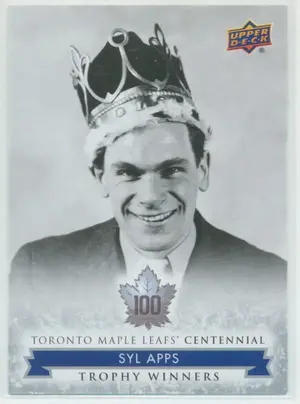 2017 TORONTO MAPLE LEAFS CENTENNIAL - SYL APPS #110 TROPHY WINNERS SP!