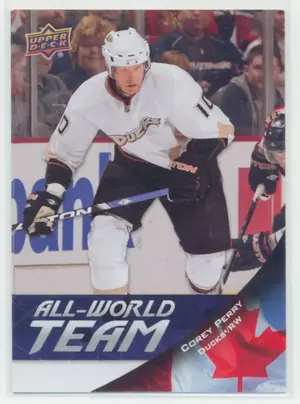 2011-12 UPPER DECK - COREY PERRY #AW5 ALL-WORLD TEAM