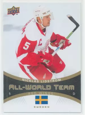 2010-11 UPPER DECK - NICKLAS LIDSTROM #AW-21 ALL-WORLD TEAM
