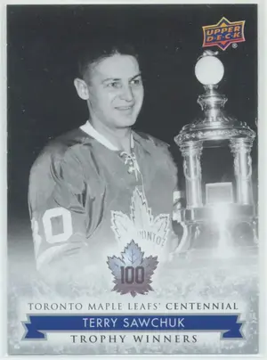 2017 TORONTO MAPLE LEAFS CENTENNIAL - TERRY SAWCHUK #118 TROPHY WINNERS SP!