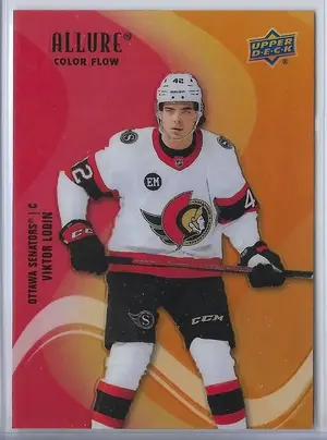 2022-23 Allure Color Flow Red-Orange #SF-38 Viktor Lodin