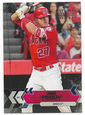 2017 National Baseball Card Day #GWP-MT Mike Trout