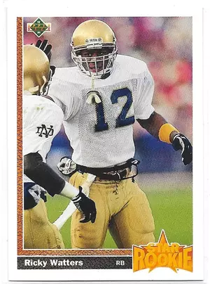 1991 Upper Deck #9 Ricky Watters RC