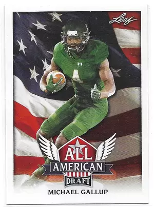 2018 Leaf Draft All-American #AA-09 Michael Gallup