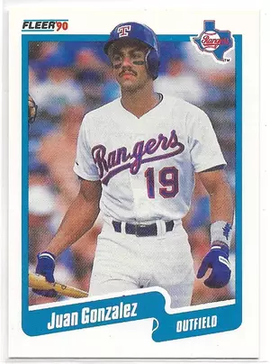 1990 Fleer #297 Juan Gonzalez RC
