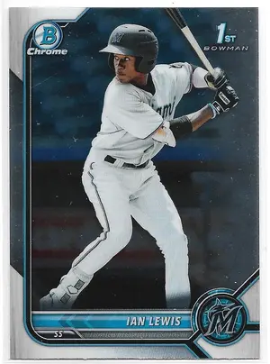 2022 Bowman Chrome Prospects #BCP-96 Ian Lewis (1st)