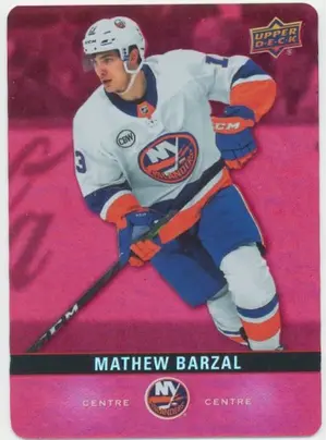 2019-20 TIM HORTONS - MATTHEW BARZAL #DC-32 RED DIE CUTS