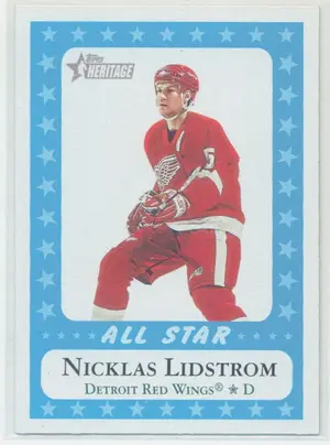 2000-01 TOPPS HERITAGE - NICKLAS LIDSTROM #223 ALL STAR