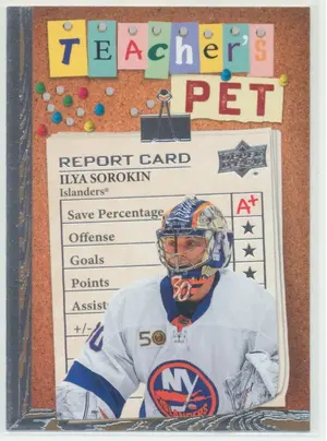 2023-24 UPPER DECK - ILYA SOROKIN #TP-19 TEACHER'S PET