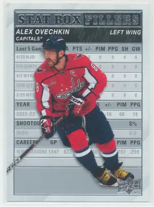 2023-24 UPPER DECK - ALEX OVECHKIN #SB-9 STAT BOX FILLERS