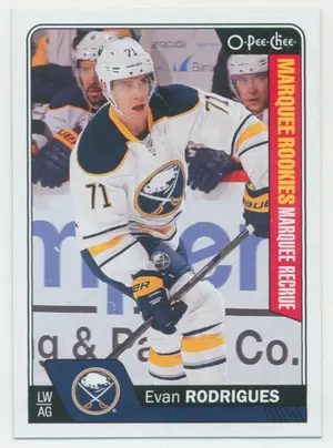 2016-17 O-PEE-CHEE - EVAN RODRIGUES #599 MARQUEE ROOKIES