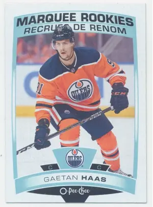 2019-20 O-PEE-CHEE - GAETAN HAAS #640 MARQUEE ROOKIES