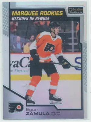 2020-21 O-PEE-CHEE PLATINUM - EGOR ZAMULA #170 MARQUEE ROOKIES RAINBOW