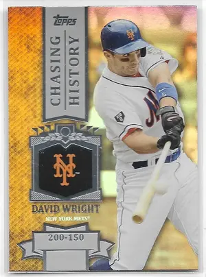 2013 Topps Chasing History Holofoil #CH-99 David Wright