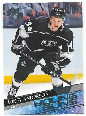 2020-21 Upper Deck #233 Mikey Anderson RC (Young Guns)