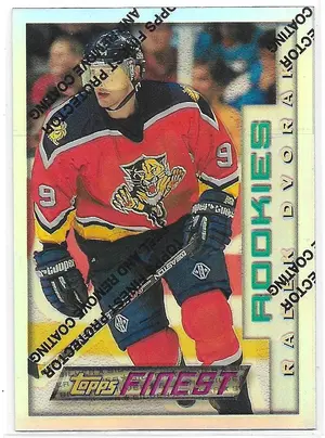 1995-96 Finest Refractors #125 Radek Dvorak RC (Silver, Rookies)