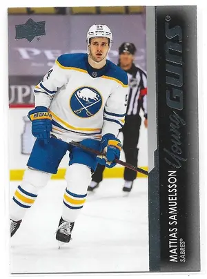 2021-22 Upper Deck #230 Mattias Samuelsson RC (Young Guns)