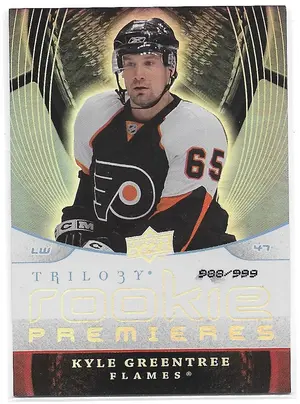 2008-09 Trilogy #156 Kyle Greentree RC (988/999)