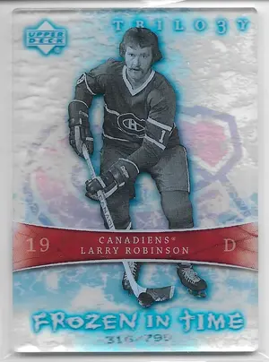2007-08 Trilogy Frozen In Time #110 Larry Robinson (316/799)
