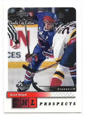 1999-00 MVP Stanley Cup Edition Silver Script #207 Brad Ralph RC
