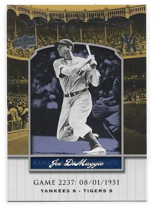 2008 Yankee Stadium Legacy Collection #2237 Joe DiMaggio