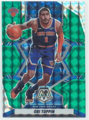 2021-22 Panini Mosaic - Obi Toppin #106 Green Mosaic Prizm Parallel