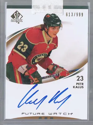 2007-08 Sp Auth Future Watch Rc #221 Auto Petr Kalus  #613-999
