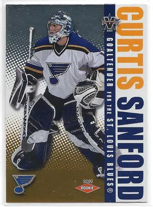 2002-03 Vanguard #132 Curtis Sanford RC (0896/1650)