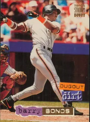 1994 Topps Stadium Club - Barry Bonds #DD6 Dugout Dirt