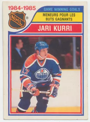 1985-86 O-Pee-Chee - Jari Kurri Game Winning Goals #261 ⚠