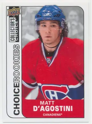 2008-09 COLLECTOR'S CHOICE - MATT D'AGOSTINI #208 ROOKIE