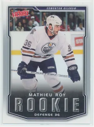 2007-08 VICTORY - MATHIEU ROY #244 ROOKIE