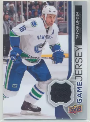 2014-15 UPPER DECK - TREVOR LINDEN #GJ-TL GAME JERSEY