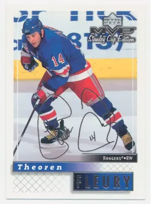 1999-00 MVP STANLEY CUP EDITION - THEOREN FLEURY #117 SILVER SCRIPTS