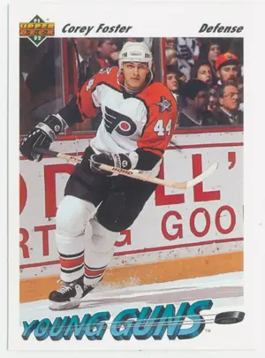 1991-92 UPPER DECK - COREY FOSTER #591 YOUNG GUNS