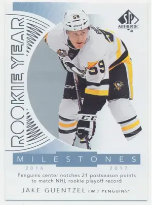 2017-18 SP AUTHENTIC - JAKE GUENTZEL #RYM-JG ROOKIE YEAR MILESTONES