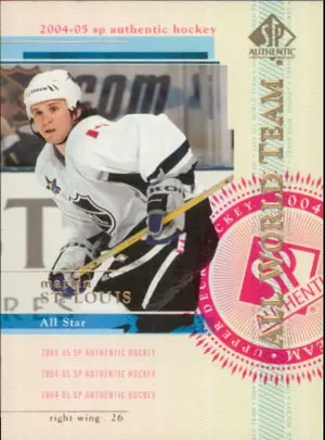 2004-05 SP AUTHENTIC - MARTIN ST. LOUIS #115 ALL WORLD TEAM