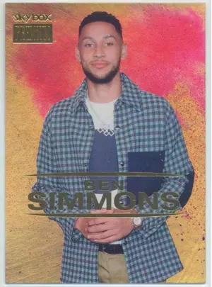 2021 Skybox Metal Universe Champions - Ben Simmons #S-5 Skybox Premium Gold Parallel