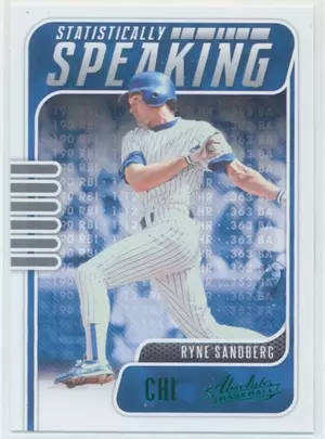 2021 Panini Absolute Retail - Ryne Sandberg #SS-14 Statistically Speaking Green Parallel