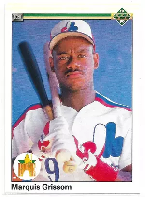 1990 Upper Deck #9 Marquis Grissom RC